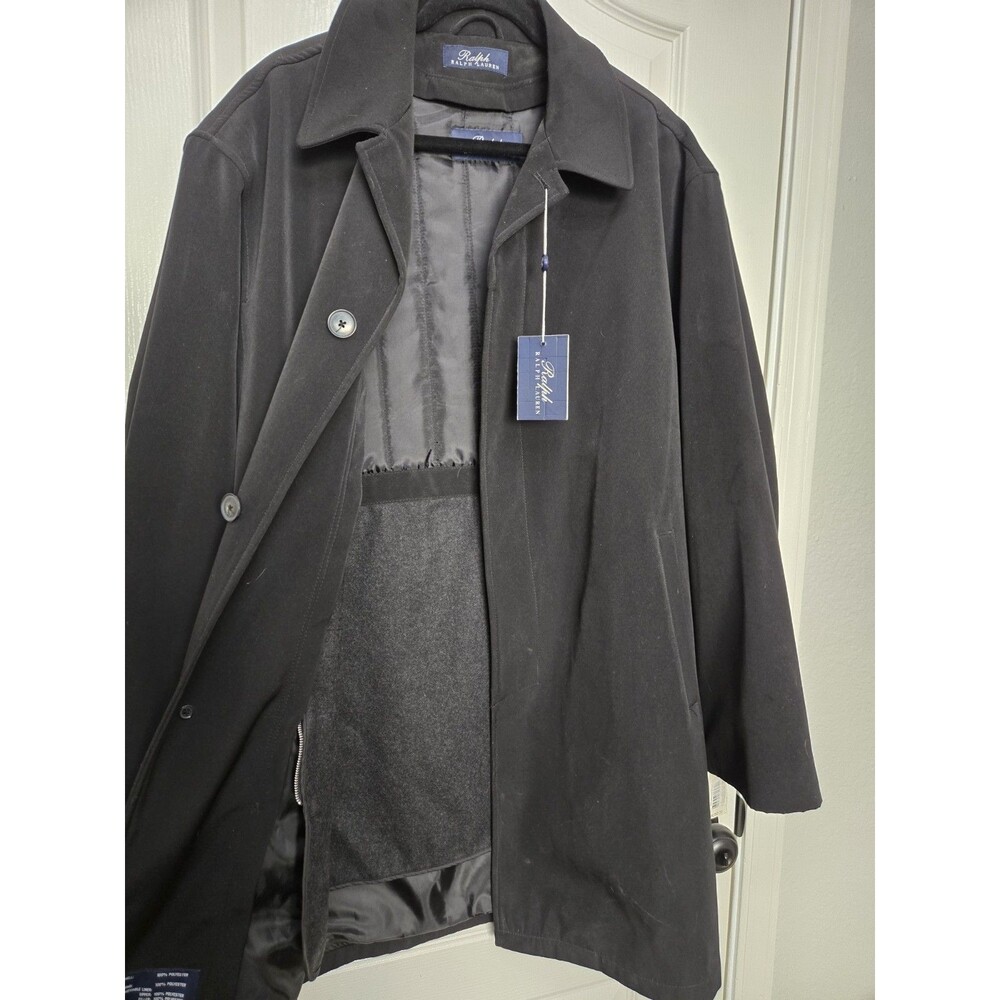 Ralph Lauren Men’s XL Black Weldon Trech Coat Jacket NEW With Tags. Extra Large